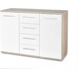 Halmar Komoda LIMA KM-4 bílá/dub sonoma