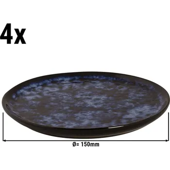 Talíř G.Gastro (4 Kusy) BAMA BLUE - Mělký talíř - Ø 150 mm - modrý