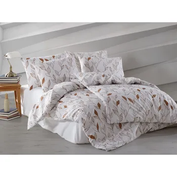 Povlečení Brotex Povlečení francouzské bavlna 240x200,70x90 Monaco hnědé