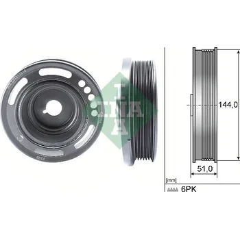 Kliková hřídel INA Řemenice, klikový hřídel 544 0168 10