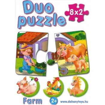 Dětské zboží Dohány DOHÁNY Duo puzzle Na statku 8x2 dílky 125687