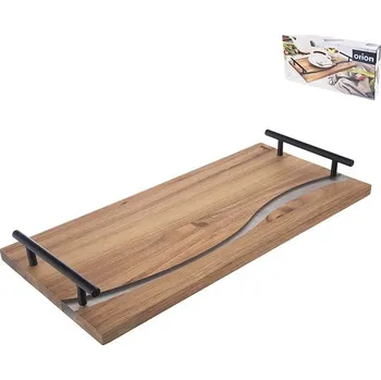 ORION Servírovací tác 42 × 20 cm, akácie/resin RIVER