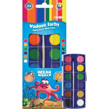 Vodová barva Barvy vodové Ocean World 23 mm / 12 barev