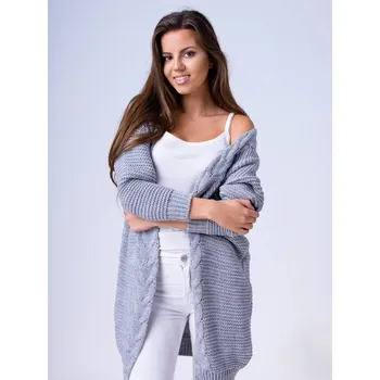 Dámský svetr Dámský svetr HENA- světle šedý, VELIKOST UNI ( S, M , L )