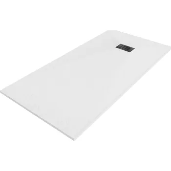 Sprchová vanička Mexen Hugo obdélníková sprchová vanička SMC 180 x 90 cm, bílá, černý kryt - 42109018-B