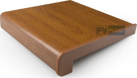 Pvplast vnitřní dřevotřískový parapet zlatý dub š. 150 mm