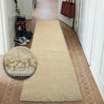Koberec Makro Abra Běhoun SHAGGY 5cm garlic béžový Šíře: 100 cm