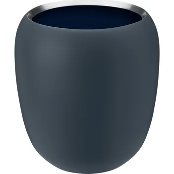 Váza Váza ORA 18 cm, prašně modrá, nerezová ocel, Stelton