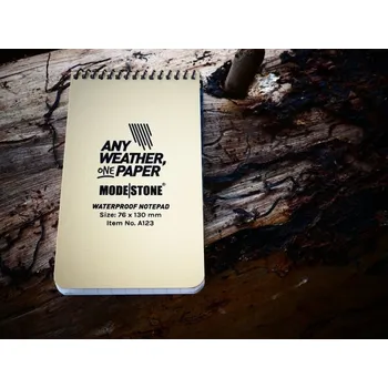 Voděodolný zápisník čtverečkovaný 76x130 mm, 30 listů - coyote, Modestone