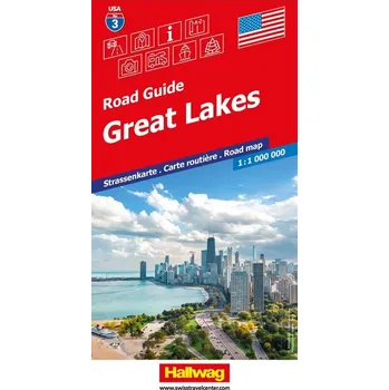 Great Lakes Strassenkarte 1:1 Mio., Road Guide Nr. 3 - Hallwag Kümmerly+Frey AG
