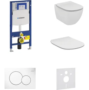 AKČNÍ SET 5v1 Geberit Duofix 111.925.00.6 + WC mísa IDEAL STANDARD Tesi