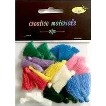 Set školních potřeb Frędzle w intensywnych kolorach 3cm 20szt