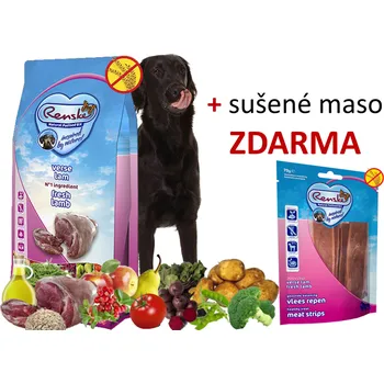 Krmivo pro psa RENSKE HOLISTIC DOG ADULT JEHNĚČÍ 12kg + SUŠENÉ MASO bez GLYCERINU 70G DÁREK ZDARMA