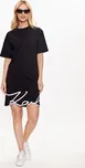 KARL LAGERFELD Každodenní šaty Signature 231W1357 Černá Relaxed Fit XS