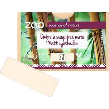 Oční stíny Zao Oci Eyeshadow-PrimerMatte Eyeshadow Refill 201 Matt Ivory 1,3 g ()