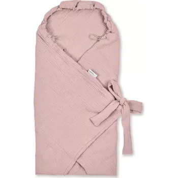 Potah na autosedačku Zavinovací deka/ zavinovačka Albero mušelinová do autosedačky růžová (CC1)