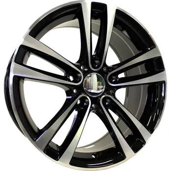 Alu kolo Alu kola Racing Line A5035, 17x8 5x120 ET34, černá + leštění vhodné pro BMW 3 E90, E91 (2005-2010)