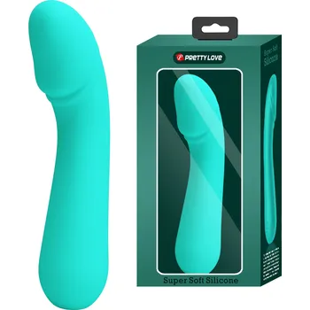 Vibrátor Pretty Love Cetus Super Soft Silicone G-Spot Vibrator Aqua Green