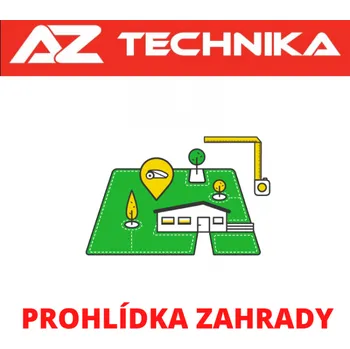 Sekačka Prohlídka zahrady pro instalaci robotické sekačky TECHline