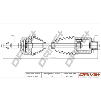 Poloosa kola Hnací hřídel Dr!ve+ DP2110.10.0993