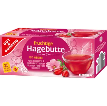 Čaj Gut & Günstig Šípkový čaj s ibiškem 25x 3,5 g