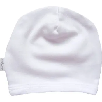 Kojenecká čepice AMÁLKA Bavlněná, bílá, nasazovací čepička saporka Velikost: 56-62