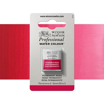 Vodová barva Akvarelová barva Winsor & Newton Professional, půlpánvička - Permanent Rose
