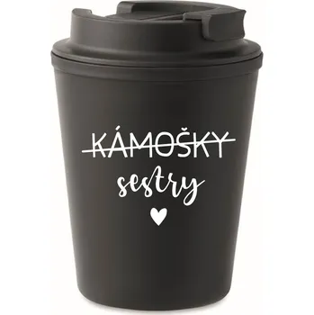 Termohrnek KÁMOŠKY SESTRY - černý termohrnek 300 ml