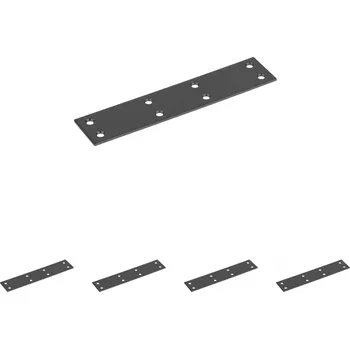 Nábytek Walteco Spojovací plech 140x30mm, černý Množství: 5 ks