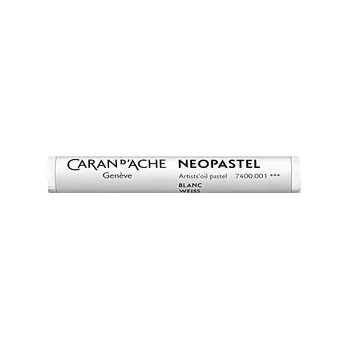 Umělecký pastel "Neopastel", white, CARAN D'ACHE 7400.001