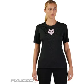 cyklistický dres Dámský MTB dres FOX Womens Ranger SS Jersey FoxHead Black L