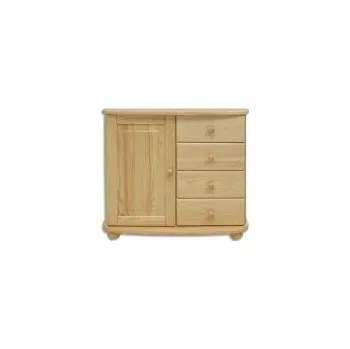 Ložnice Dřevěná komoda BM140 borovice masiv šířka 85 cm