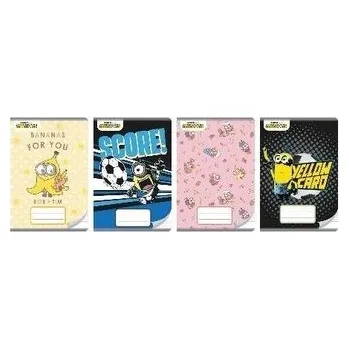 Dětské zboží Zeszyt A5/16K kolorowe trzy linie Minionki (20szt)