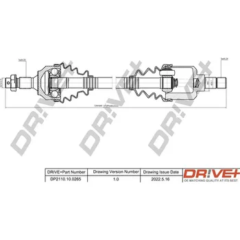 Poloosa kola Hnací hřídel Dr!ve+ DP2110.10.0265