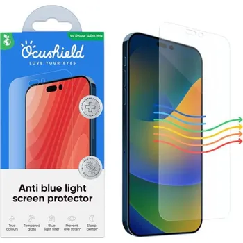 Tvrzené sklo Ocushield s blue-light filtrem pro iPhone 14 Pro Max (6,7")