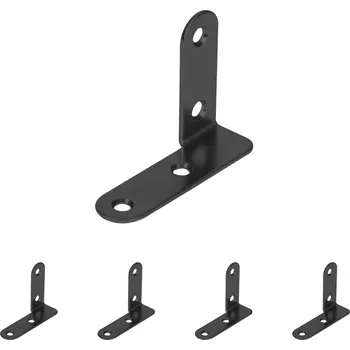 Nábytek Walteco Spojovací úhelník 45x60x16mm, pravý, černý Množství: 5 ks