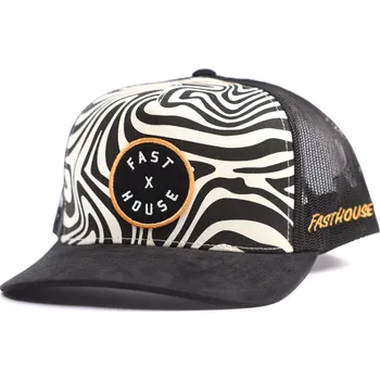 Fasthouse Smoke Show Hat Black White Swirl