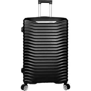 Velký skořepinový cestovní kufr na kolečkách ABS 80l Laurent FNY032 černá