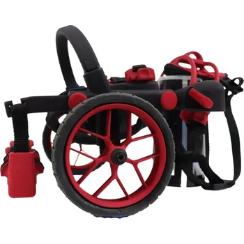 Obleček pro psa Vozíček pro psy zadní nohy ANYONEGO Style červeno-černá vel. M Velikost: XS