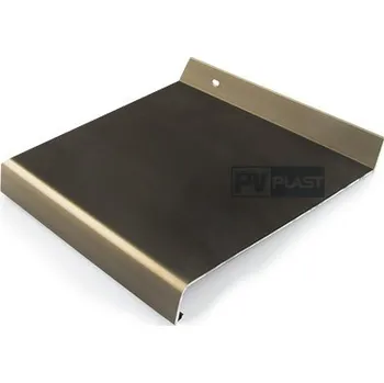 Parapet Pvplast venkovní hliníkový parapet bronz tažený š. 360 mm