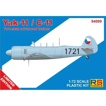 Plastikový model RS models 1/72 Yak-11 / C-11 Two-seat advanced trainer