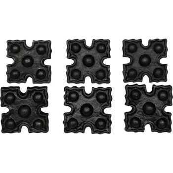 Karnevalový kostým Výprodej Kovaný ozdobný hřebík Čtyřlist, 55 mm (sada 6 ks) - Outlet