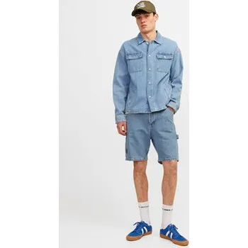 Oblečení a móda Jack & Jones Džínové šortky Jjitony 12252719 Modrá Loose Fit XL