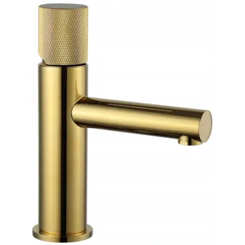 Vodovodní baterie Mexen Elba One umyvadlová baterie, zlatá - 74101-50 Umyvadlové baterie
