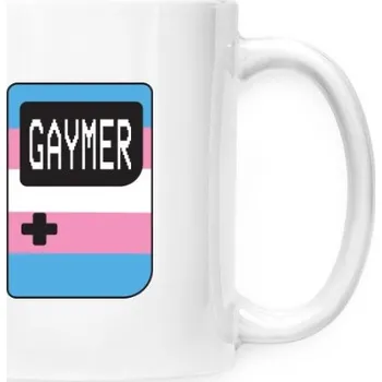 Hrnek malý bílý s potiskem gaymer