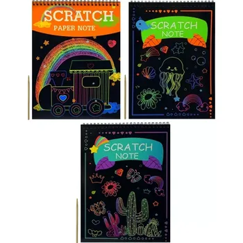 Výtvarná sada Obrázky škrabací+omalovánky 14x18cm 24192 motýli (Výtvarná sada pro děti 5x předtištěný obrázek k vyškrábání + 5x papír k vyškrábání bez předtisku + 12x obrázek k vymalování.)