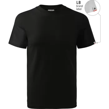 Pánské oblečení RIMECK® Malfini / Rimeck Base R06 – unisex pracovní tričko, 160 g, lehčí a prodyšné, ideální do teplejších dnů Barva: černá 01 (brand label), Velikost: M