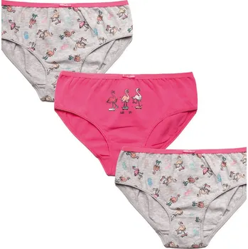 Kalhotky DÍVČÍ SPODNÍ DÍL BIKIN G-579BI růžovo-šedá 134-140