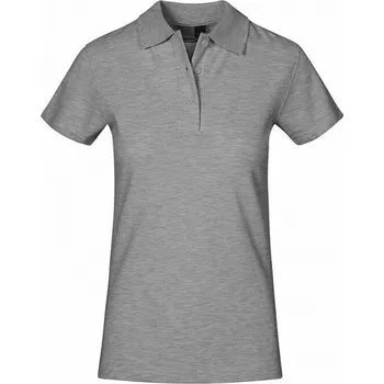 Dámské tričko Promodoro Prémiová dámská polokošile Superior ve vysoké gramáži 220 g/m s rozparky Barva: šedá melír, Velikost: XS E4005F