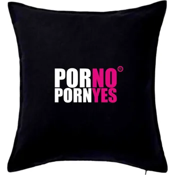 Polštář PornYes - Polštář 50x50 - 50x50 - Pouze potah ( Černá )